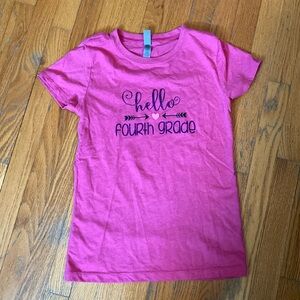 Sparky first day of 4th grade shirt!  Size large